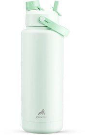Flessa isolata per acqua con beccuccio 2 in 1 e chiusura tappo, mantiene fresco per 24 ore, impermeabile, BPA-free, flessa doppia a doppia parete in acciaio inossidabile per sport, palestra, viaggi e scuola.