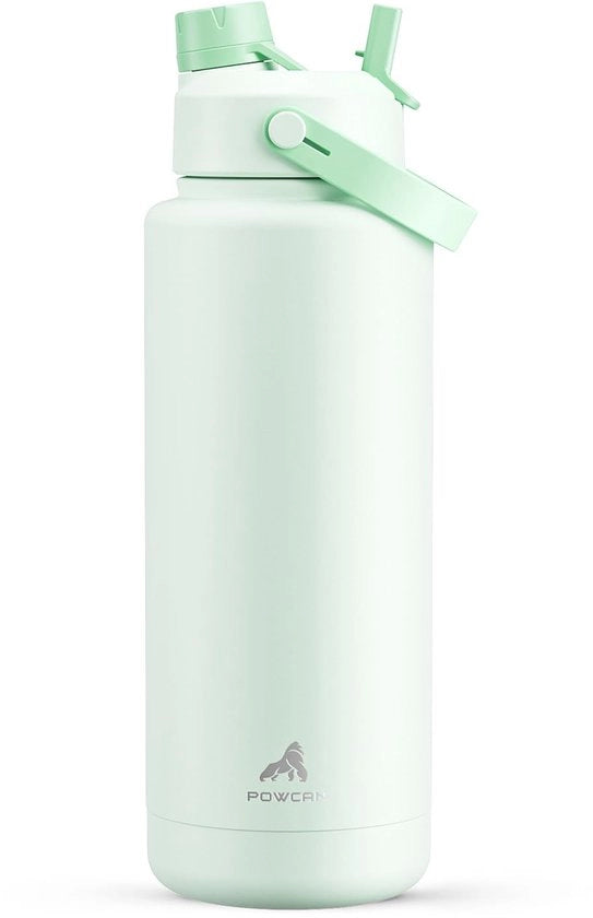 Flessa isolata per acqua con beccuccio 2 in 1 e chiusura tappo, mantiene fresco per 24 ore, impermeabile, BPA-free, flessa doppia a doppia parete in acciaio inossidabile per sport, palestra, viaggi e scuola.