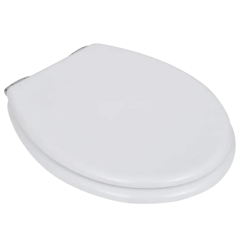 Copriwater a Chiusura Ammortizzata 2 pz in MDF Bianco cod mxl 40921