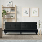 Divano Letto Nero in Tessuto 351915