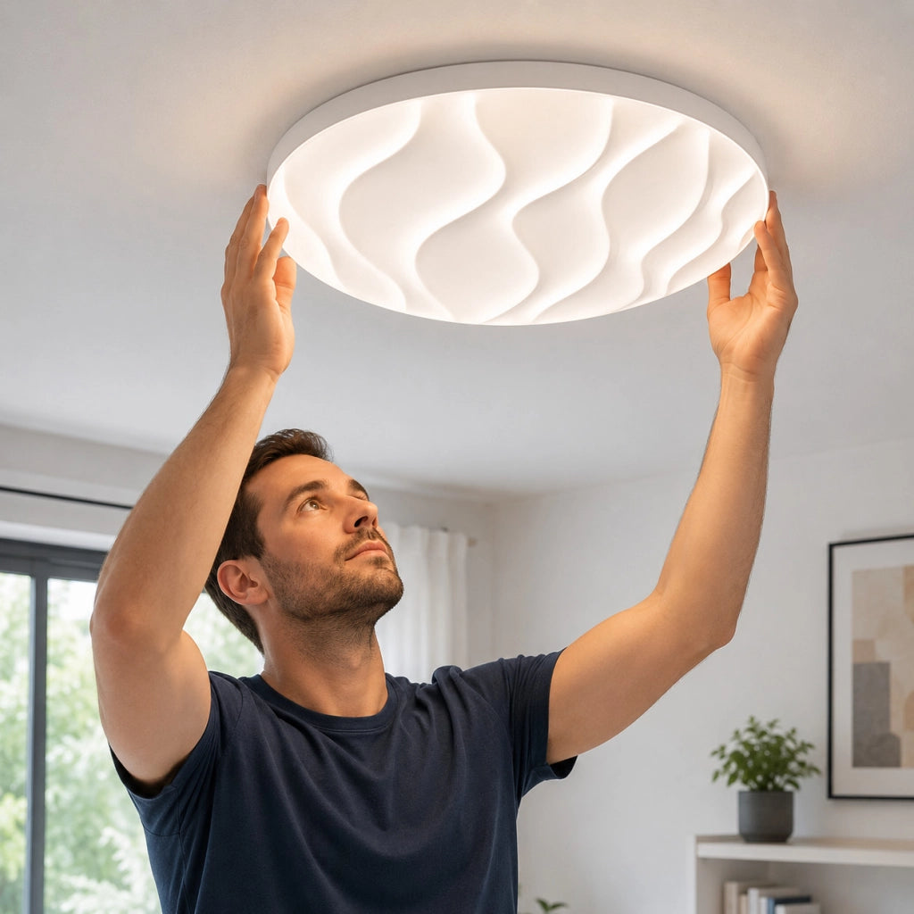 PLAFONIERA LED 24W 3CCT 26CM LAMPADA SOFFITTO LUCE 3000K 4000K 6500K ET-31729