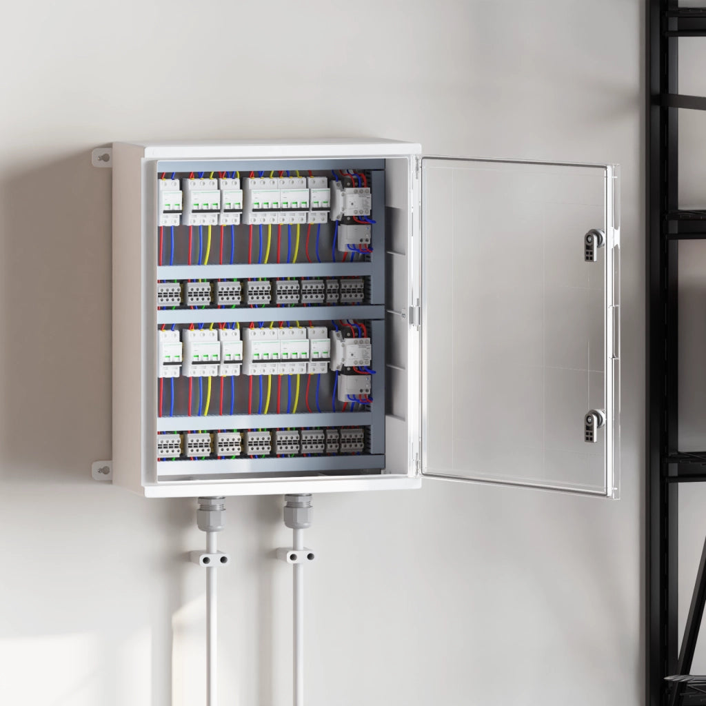 Cabinet di Controllo IP65 Impermeabile Grigio 50x22x60 cm Plastica ABS