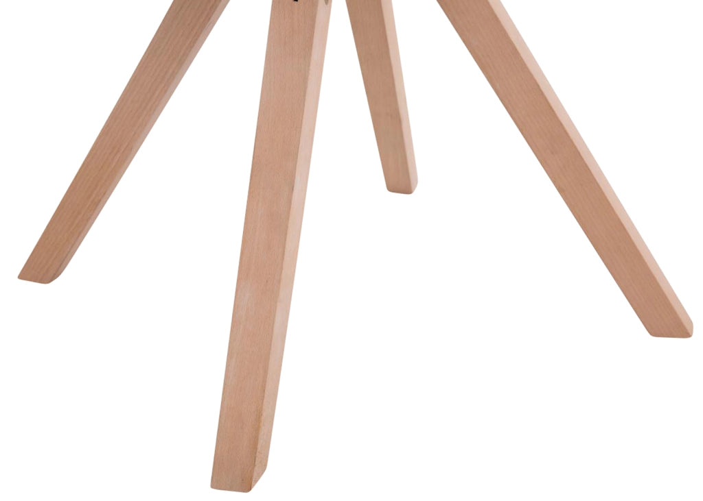 Set di 4 sedie per visitatori Toulouse Fabric Square crema,natura