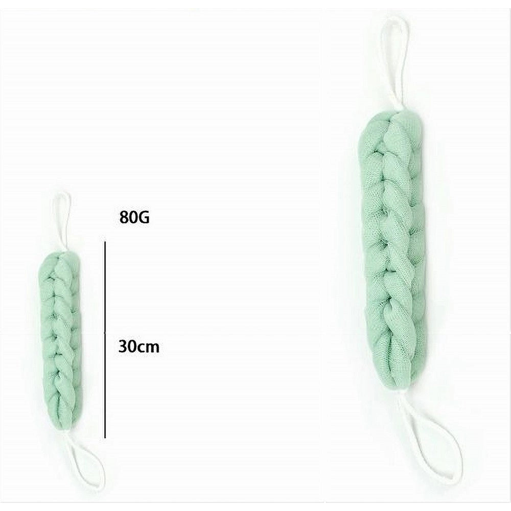 Trade Shop - Lavaschiena Spugna A Rete Esfoliante Bagno Doccia A Treccia Scrubber 79590 Verde -