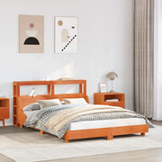 Letto senza Materasso Marrone Cera 160x200 cm in Legno di Pino 3306416