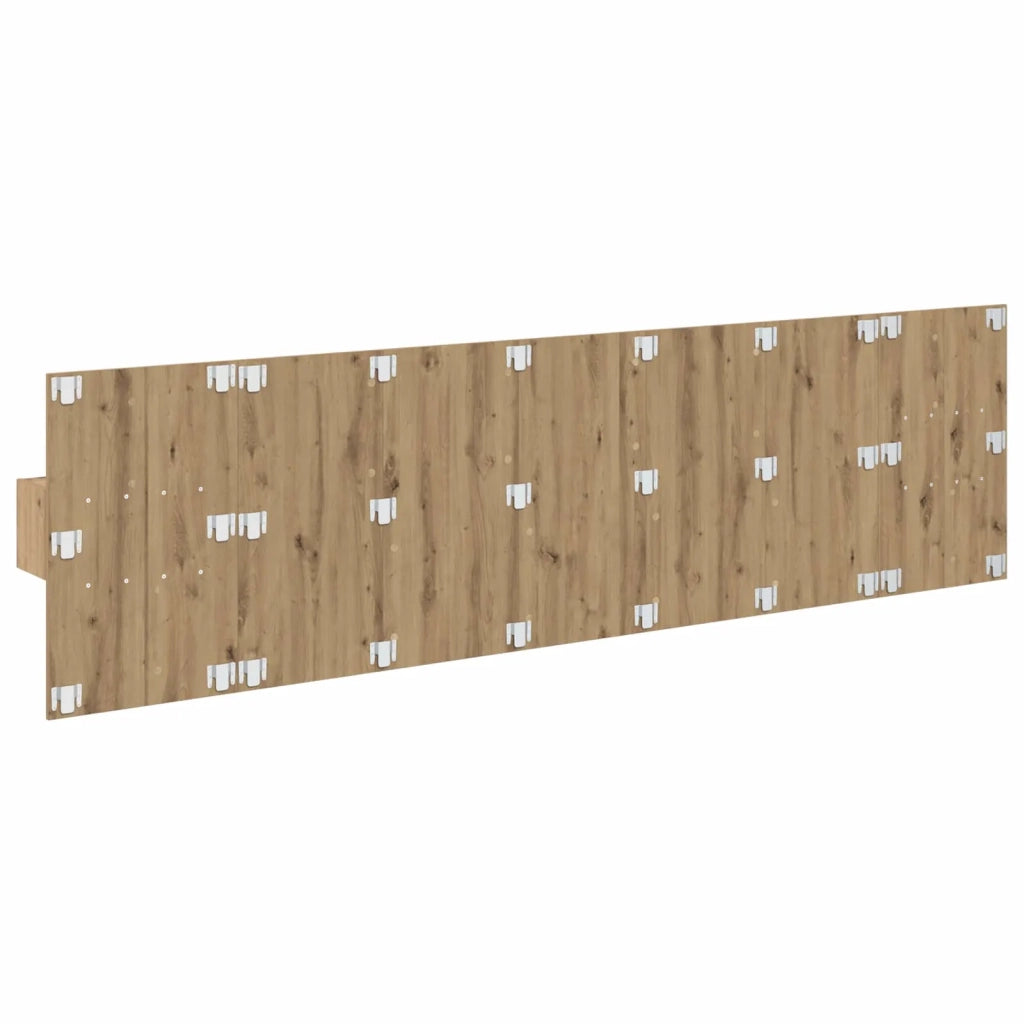 Testiera | Testata con Comodino 3 pcs Rovere artigianale Legno multistrato