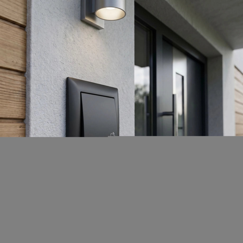 Pulsante Per Campanello Con Cornice Oste Jnh008-w Black