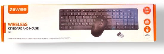 Set di tastiera e mouse wireless per ufficio e gaming
