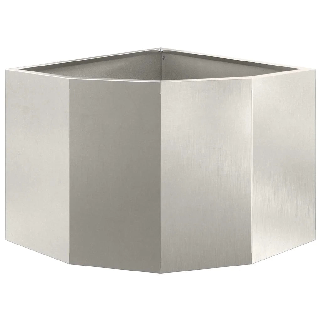 Vaso d'angolo Argento 45 x 45 x 35 cm Acciaio inossidabile 883651