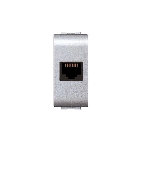 PRESA TELEFONICA 'MYLIFE' RJ45 Cat 5e UTP - Grigio - EC ELETTROCANALI