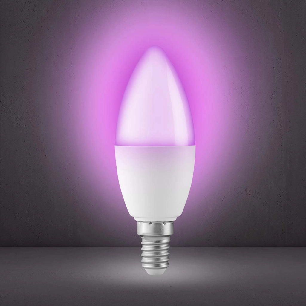 SMARTLIGHT30 Lampadina LED a colori connessa con Wi-Fi E14 5W Alecto Bianco Bianco Alecto