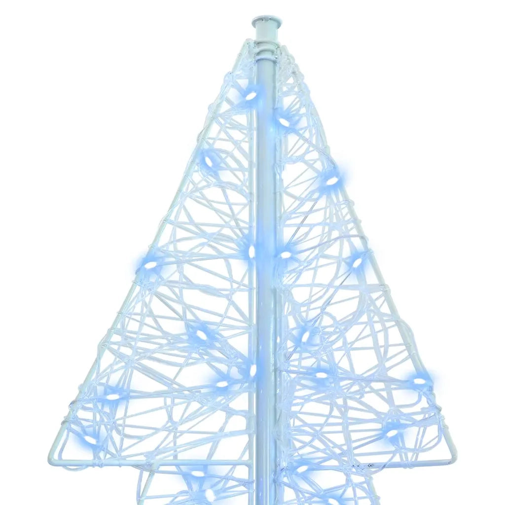 Albero di Natale | Decorazioni natalizie con 240 LED Bianco Freddo 180 cm Acrilico