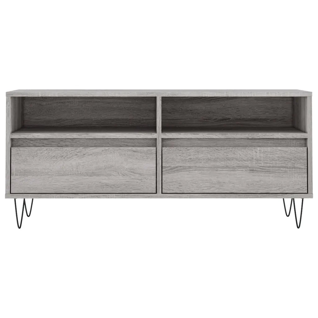 Mobile Porta TV Grigio Sonoma 100x34,5x44,5cm Legno Multistrato 831242