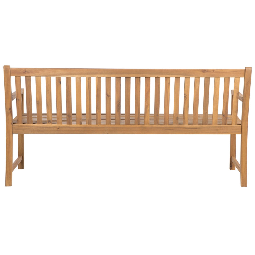 Panca da giardino leggera in legno di acacia 180 cm a doghe design esterno patio in stile rustico