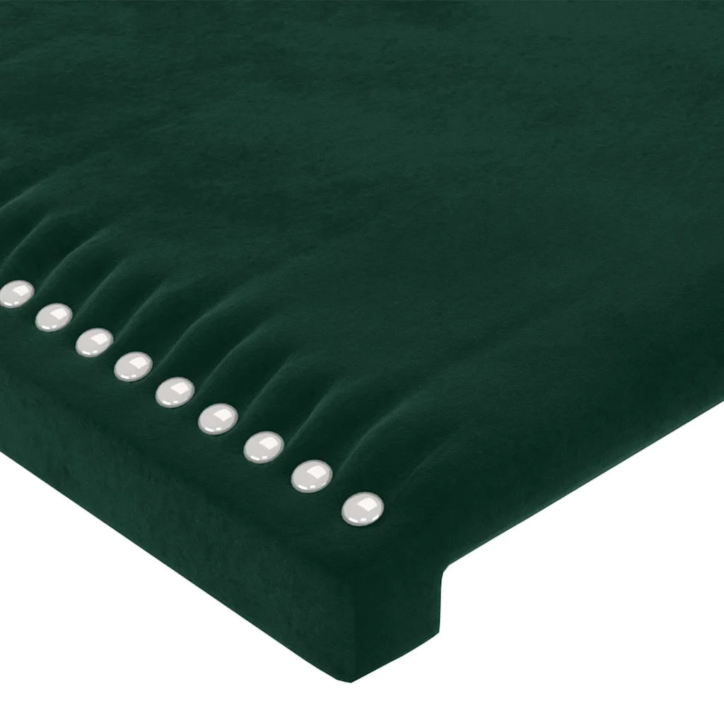 Giroletto senza Materasso Verde Scuro 120x200 cm in Velluto 3125687