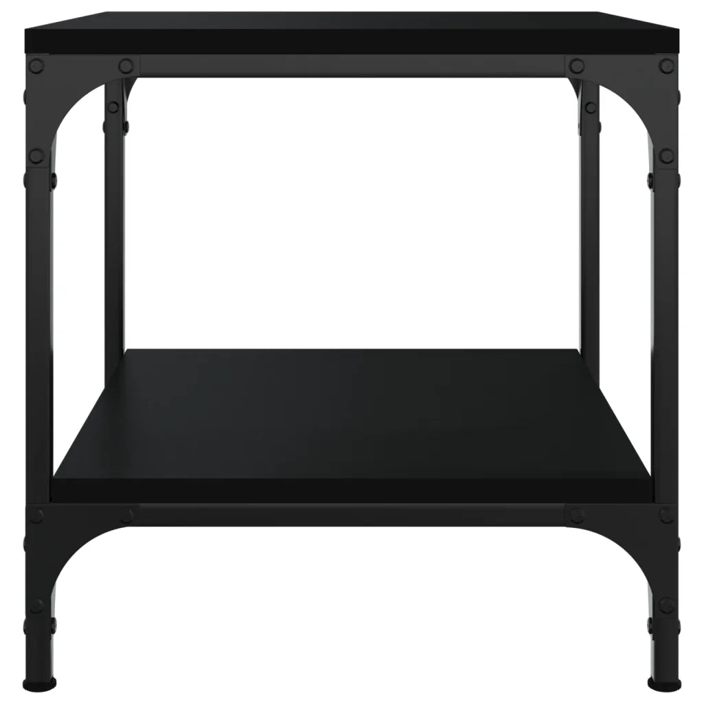 Tavolino Nero 40x40x40 cm in Legno Multistrato 819377