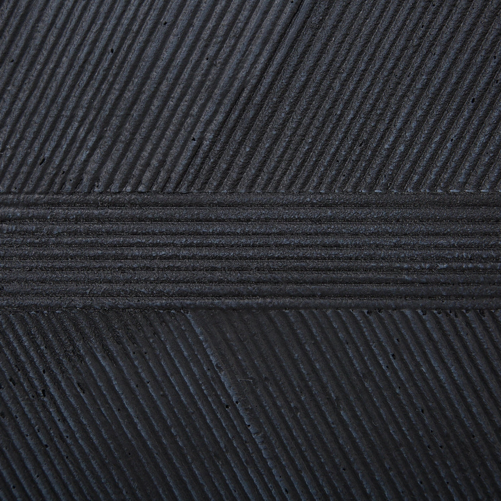 Vaso per piante rettangolare in argilla nera 80 x 30 x 22 cm per interni ed esterni