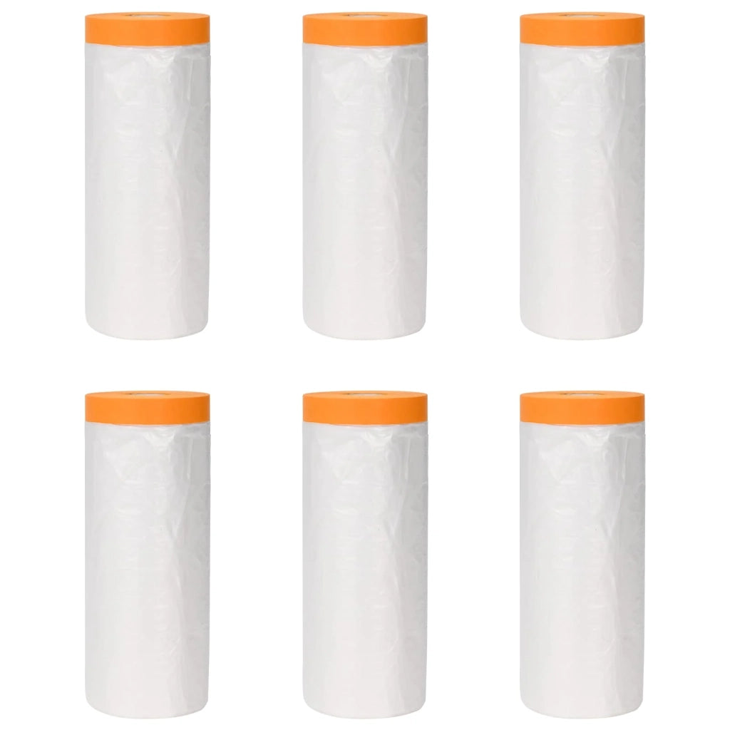Telo per polvere con nastro adesivo 6 pz 270 x 1600 cm HDPE CFW3110028