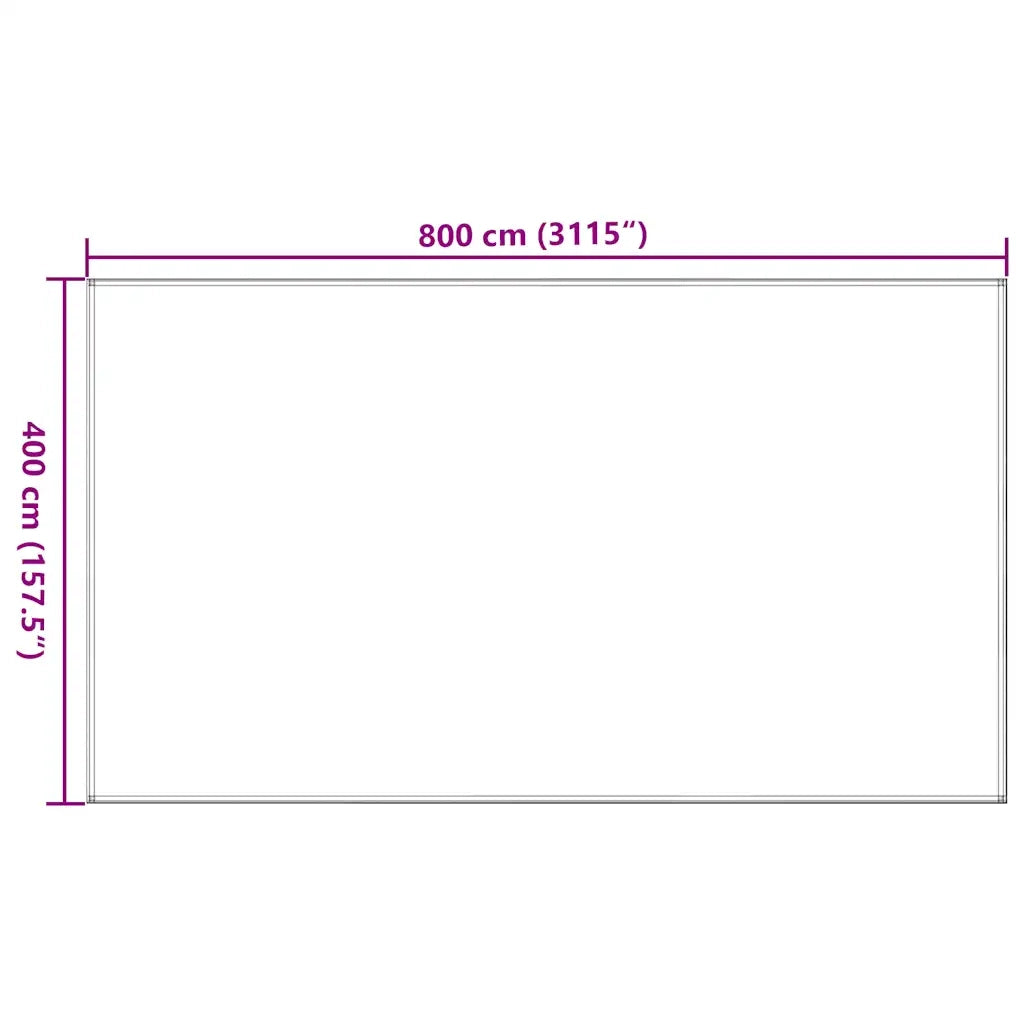 Tappeto da Tenda Verde Chiaro 400x800 cm HDPE 4002287