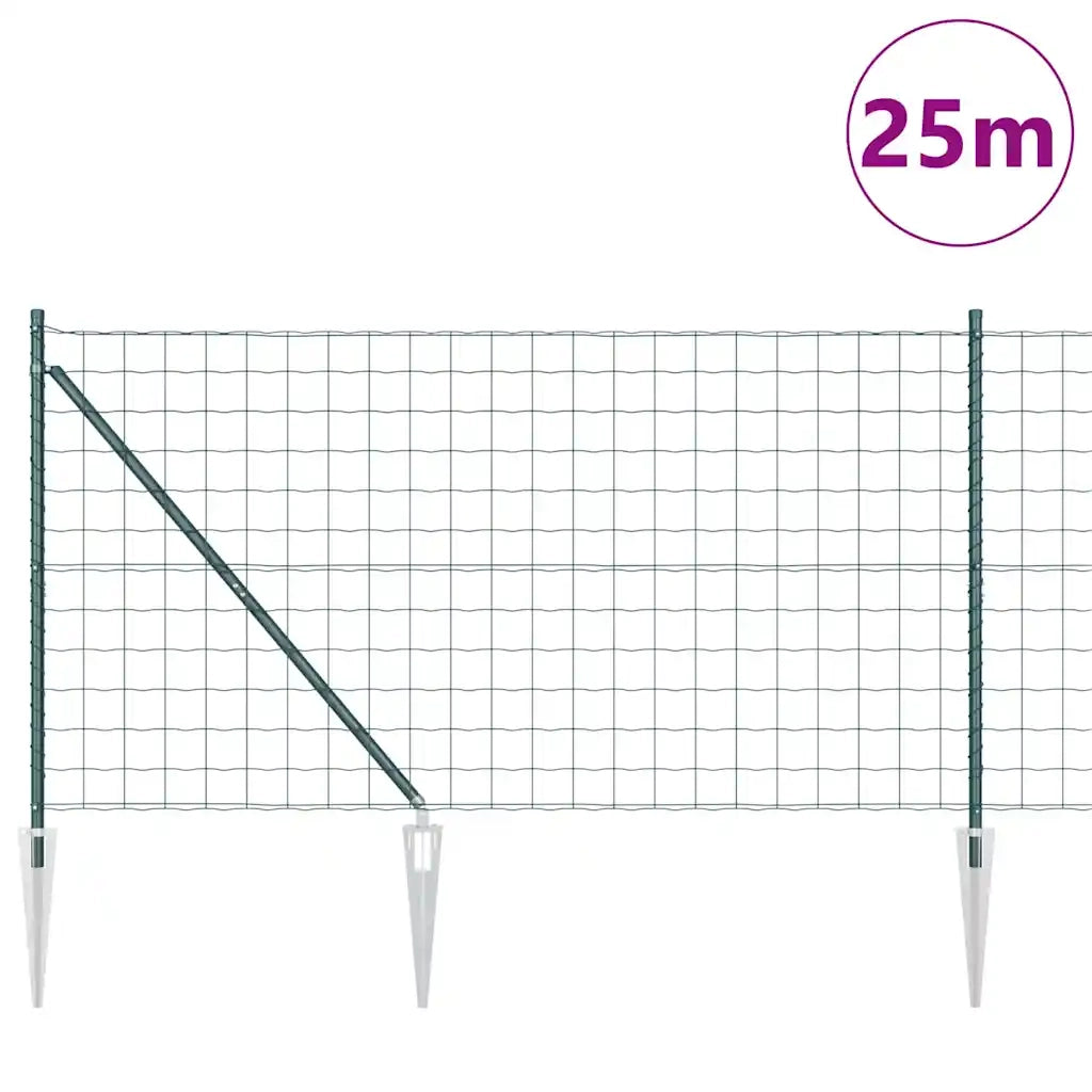 Recinzione con Posto Verde 1,2 x 25 m Acciaio