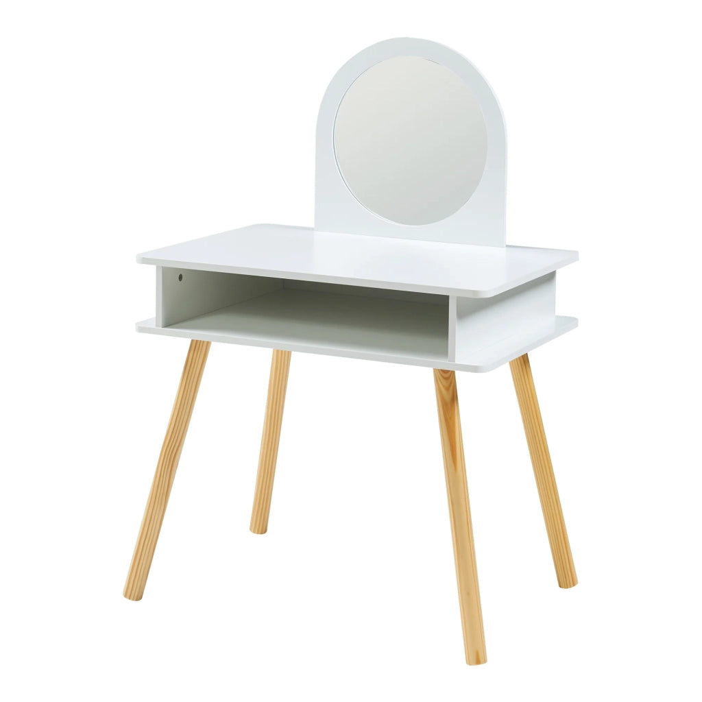 Toeletta per bambini con sgabello 91,5 x 62 x 43,5 cm bianco 03_0011042