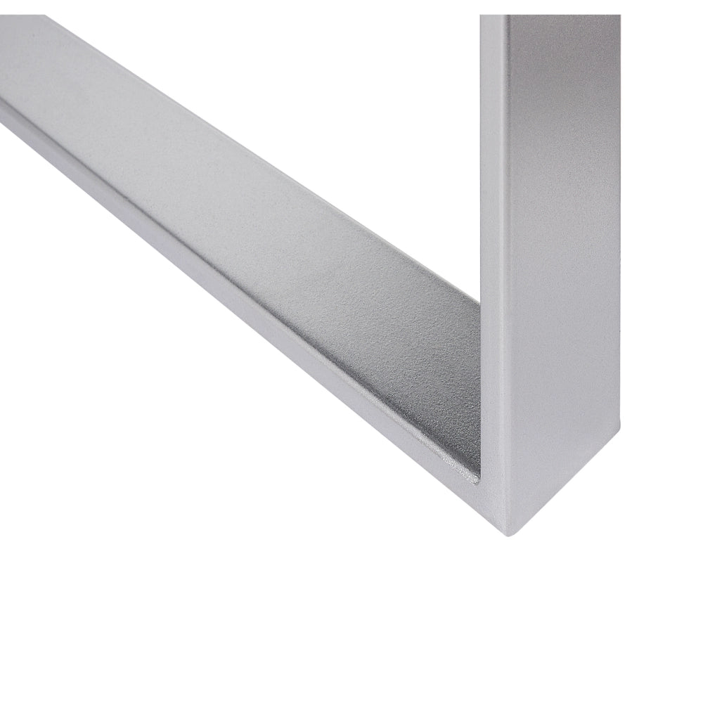 Tavolino  Cassetto Pomello Cristallo Specchiato Vetro Argento Base A Slitta Contenitori Glam