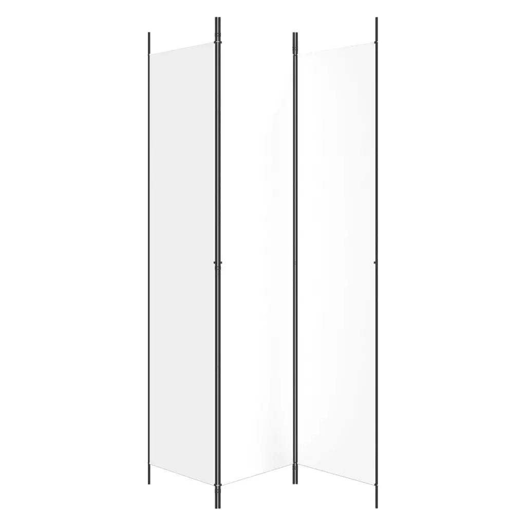 Divisorio a 3 Pannelli bianco 150x220 cm in Tessuto