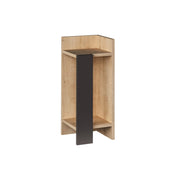 Comodino in legno "Elos Right" - 25 x 27 x 60 cm - Beige