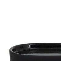 Portasapone nero in ceramica - Serie Black
