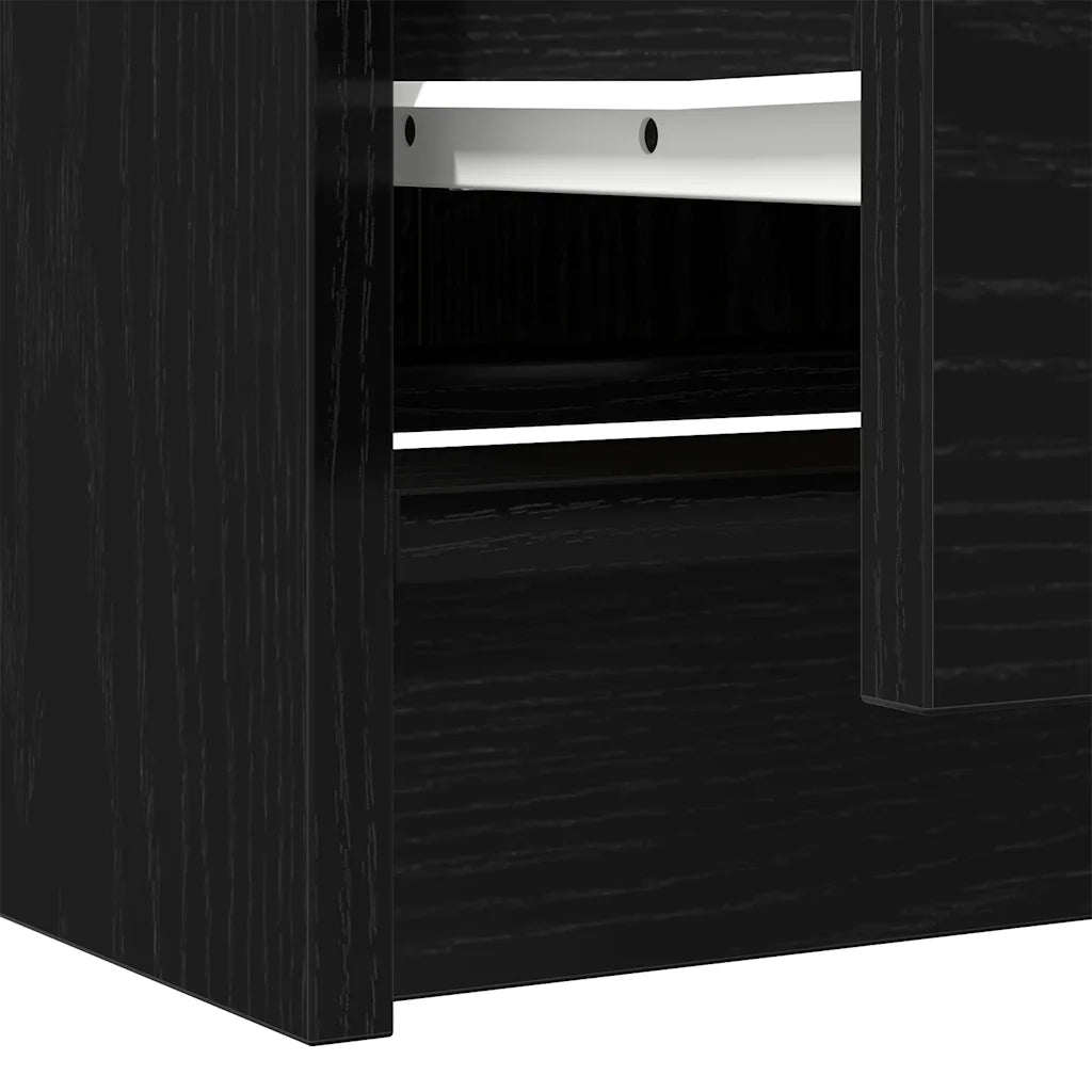 Mobile Porta TV Nero 40x35x54 cm in Legno Multistrato 861770