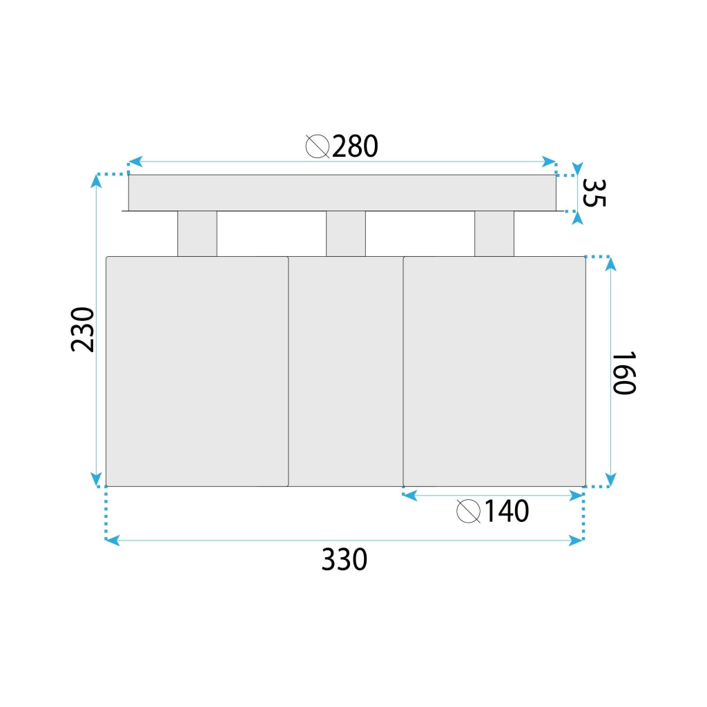 Lampada APP1819-3CPR Black