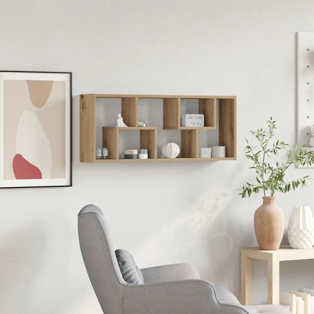 Mensola da parete Artisan Oak 36x16x90 cm in legno ingegnerizzato 862049