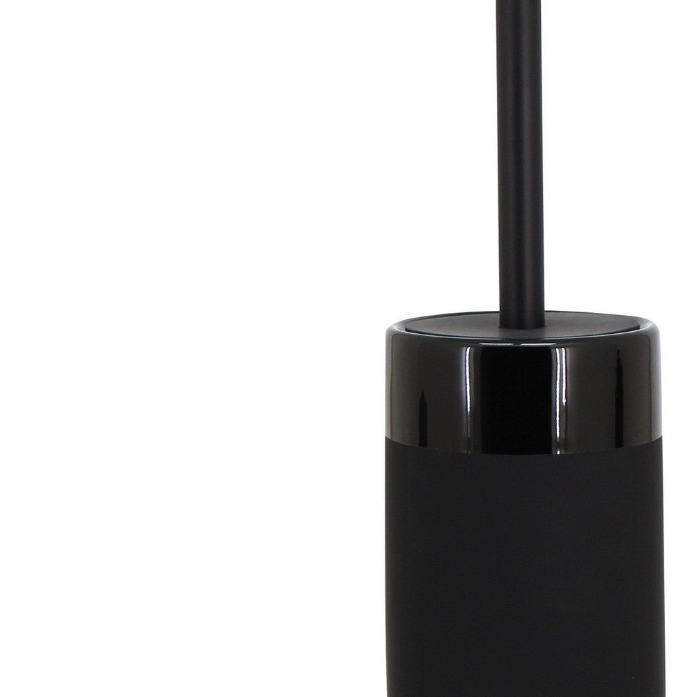 Portascopino nero in ceramica - serie Black