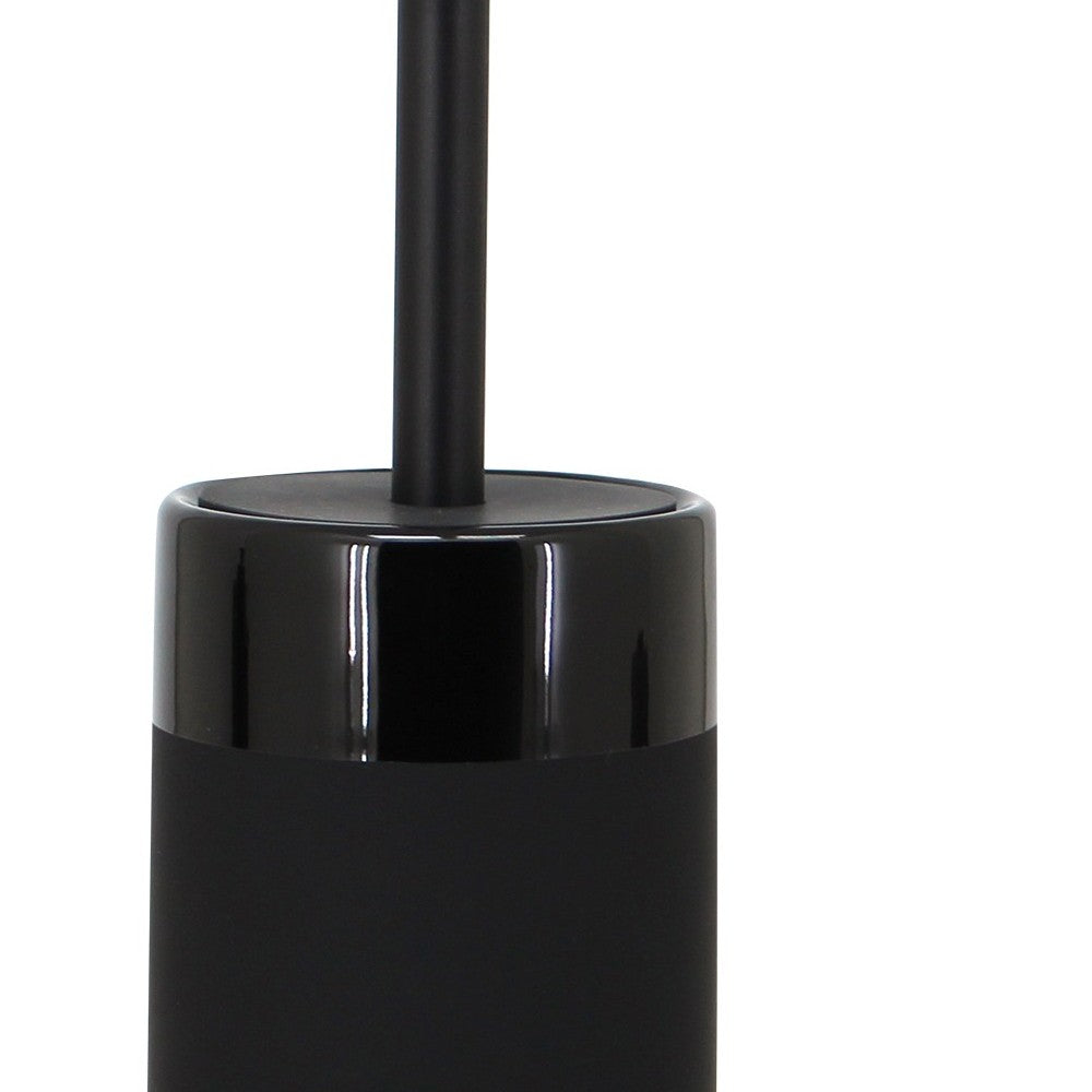 Portascopino nero in ceramica - serie Black