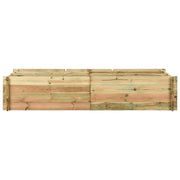 Fioriera Giardino-Letto Vegetale in Legno di Pino 197x100x40cm