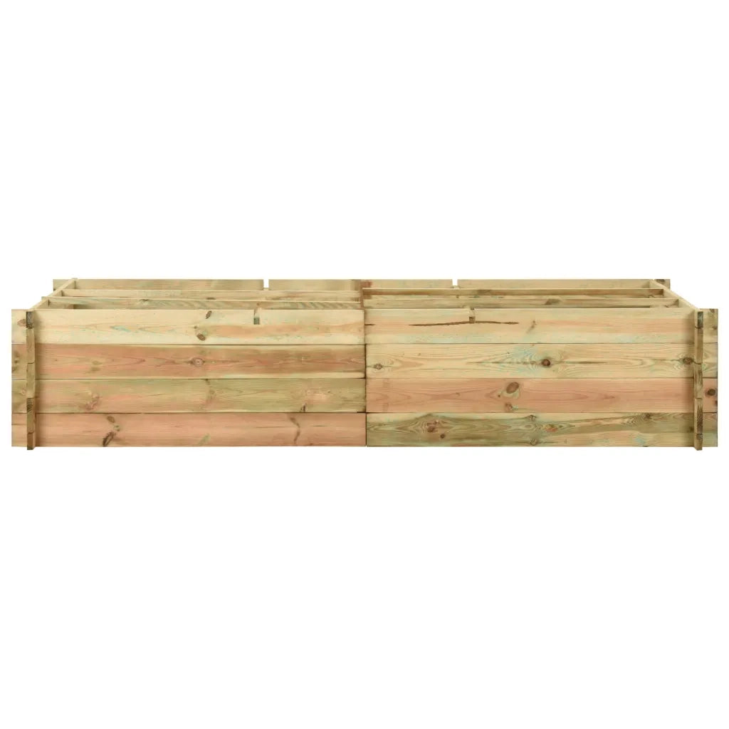 Fioriera Giardino-Letto Vegetale in Legno di Pino 197x100x40cm