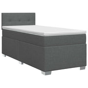 Letto box spring con materasso Grigio Scuro 80 x 200 cm Tessuto 3450349