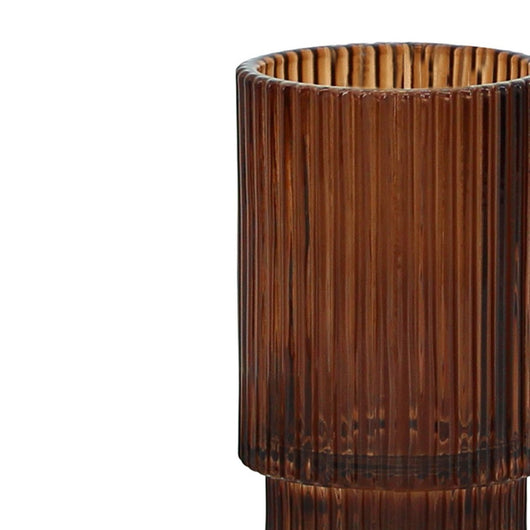 Bicchiere in vetro ambra - serie Simple