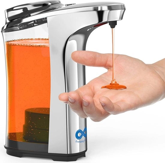 Dispensatore di sapone liquido automatico con sensore infrarosso - Touchless, senza toccare e capacità di 17 oz