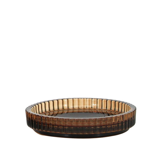 Portasapone in vetro ambra - serie Simple