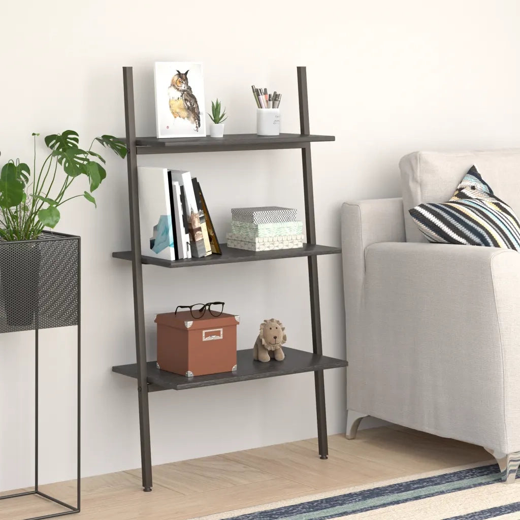 Scaffale Pendente a 3 Livelli Nero 64x34x116cm CFW5391905