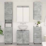 Armadio da bagno a muro TULUM Grigio cemento 37 x 24,5 x 86 cm 880334
