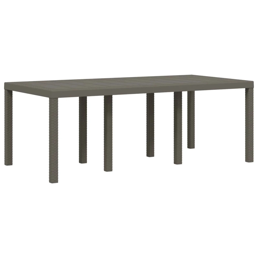 Set da Pranzo per Giardino 9 pz Grigio chiaro e Tortora PP 3430165