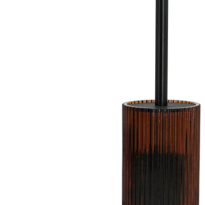 Portascopino in vetro ambra - serie Simple