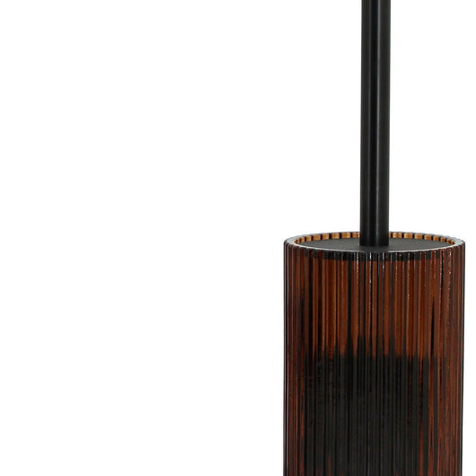 Portascopino in vetro ambra - serie Simple