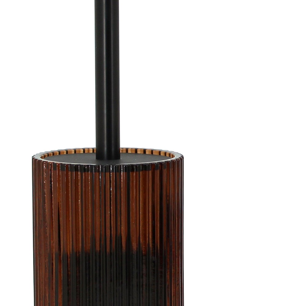 Portascopino in vetro ambra - serie Simple