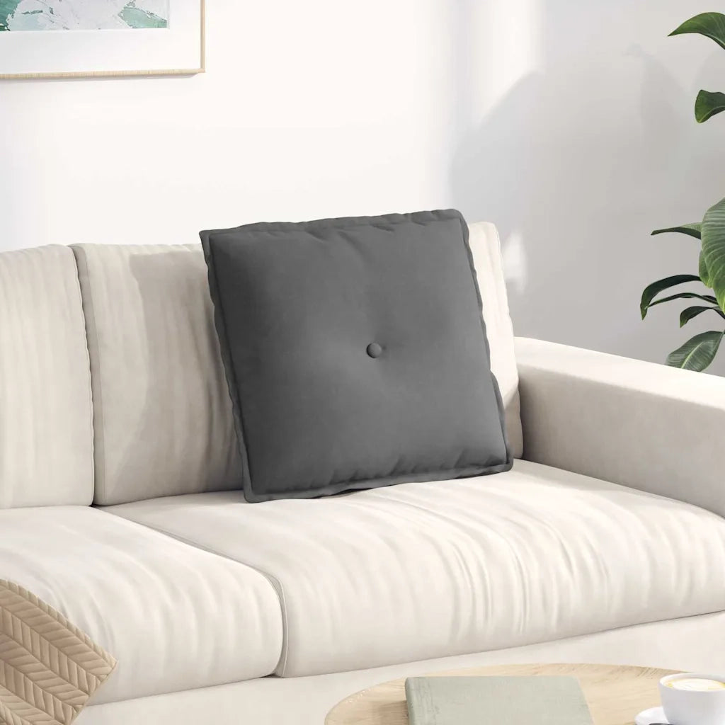 Cuscino per Schiena Grigio scuro 50 x 45 cm 42014646