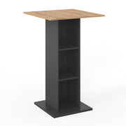 Vicco Tavolo bar alto Antracite 70 x 70 cm