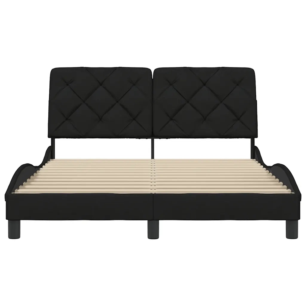 Giroletto senza Materasso Nero 120x200 cm Tessuto 3310589