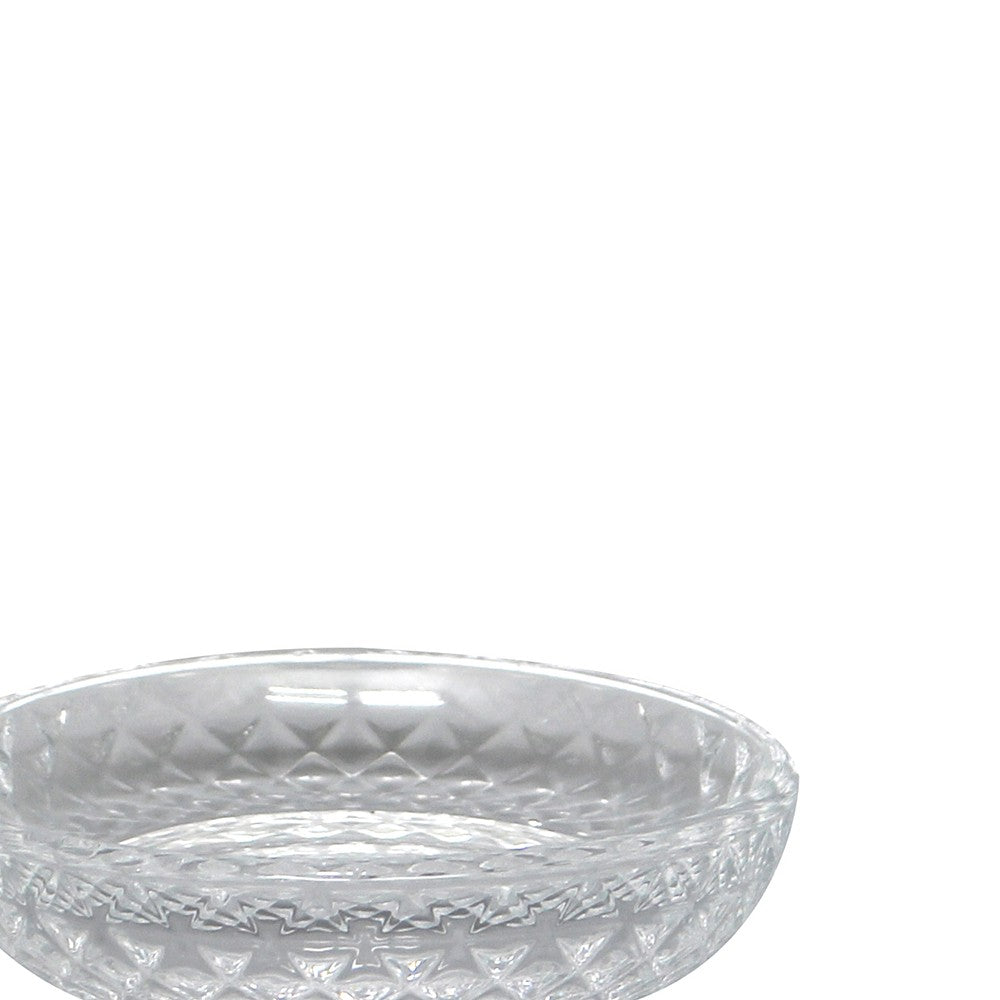 Portasapone in vetro trasparente - serie Ghiaccio